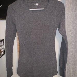 Old Navy gray thermal